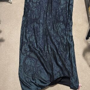 Christian lacroix Green black and hints of blue with Pattern scarf